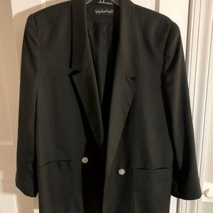 Giorgio Sant Angelo black, blazer, Womens L